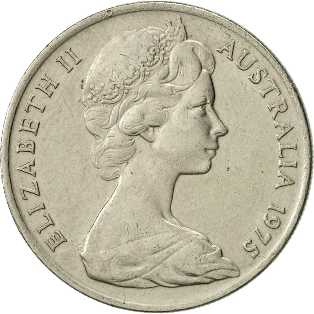 Munten, Australië, Elizabeth II, 10 Cents, 1975, PR, Copper-nickel, KM:65