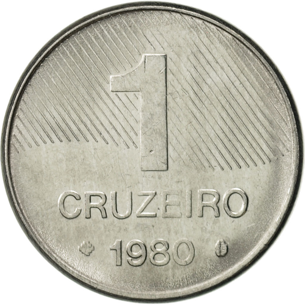 Moneta, Brazylia, Cruzeiro, 1980, AU(55-58), Stal nierdzewna, KM:590