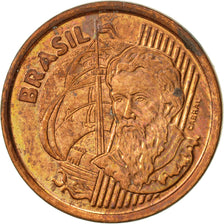 Coin, Brazil, Centavo, 2001, AU(55-58), Copper Plated Steel, KM:647