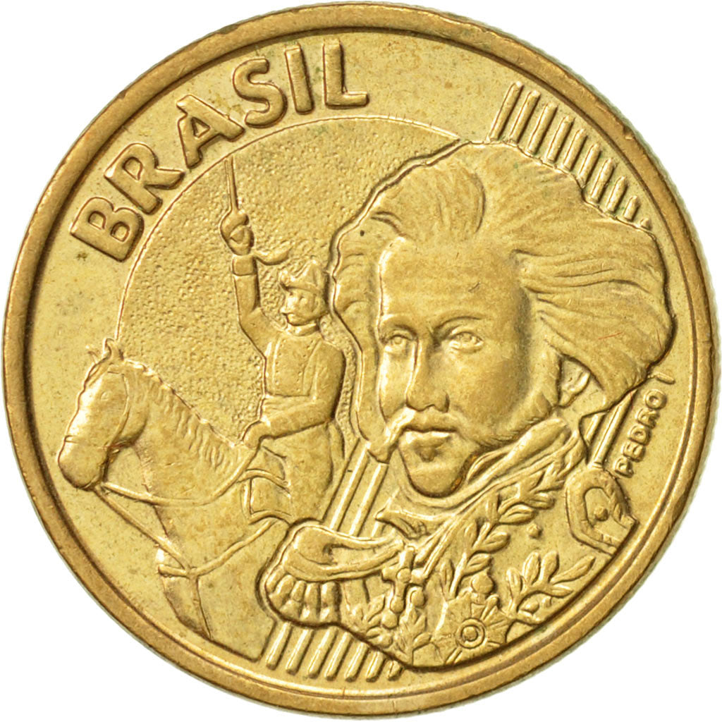 Coin, Brazil, 10 Centavos, 1998, AU(55-58), Bronze Plated Steel, KM:649.2