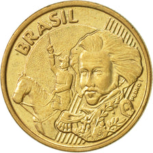 Coin, Brazil, 10 Centavos, 1998, AU(55-58), Bronze Plated Steel, KM:649.2