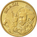 Coin, Brazil, 10 Centavos, 1998, AU(55-58), Bronze Plated Steel, KM:649.2