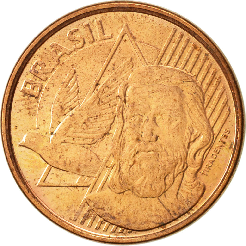 Coin, Brazil, 5 Centavos, 2011, AU(55-58), Copper Plated Steel, KM:648