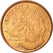 Coin, Brazil, 5 Centavos, 2011, AU(55-58), Copper Plated Steel, KM:648