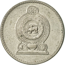 Coin, Sri Lanka, 25 Cents, 1989, AU(50-53), Copper-nickel, KM:141.2