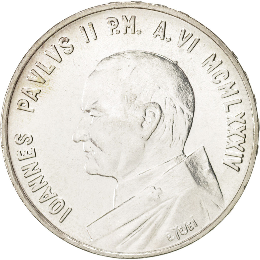 CITTÀ DEL VATICANO, John Paul II, 1000 Lire, 1984, FDC, Argento, KM:183
