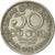 Moneta, Ceylon, Elizabeth II, 50 Cents, 1965, BB, Rame-nichel, KM:132