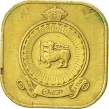 Coin, Ceylon, Elizabeth II, 5 Cents, 1971, AU(50-53), Nickel-brass, KM:129