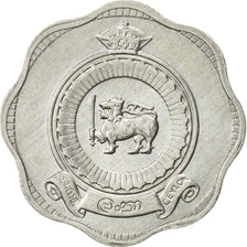 Coin, Ceylon, Elizabeth II, 2 Cents, 1971, MS(60-62), Aluminum, KM:128