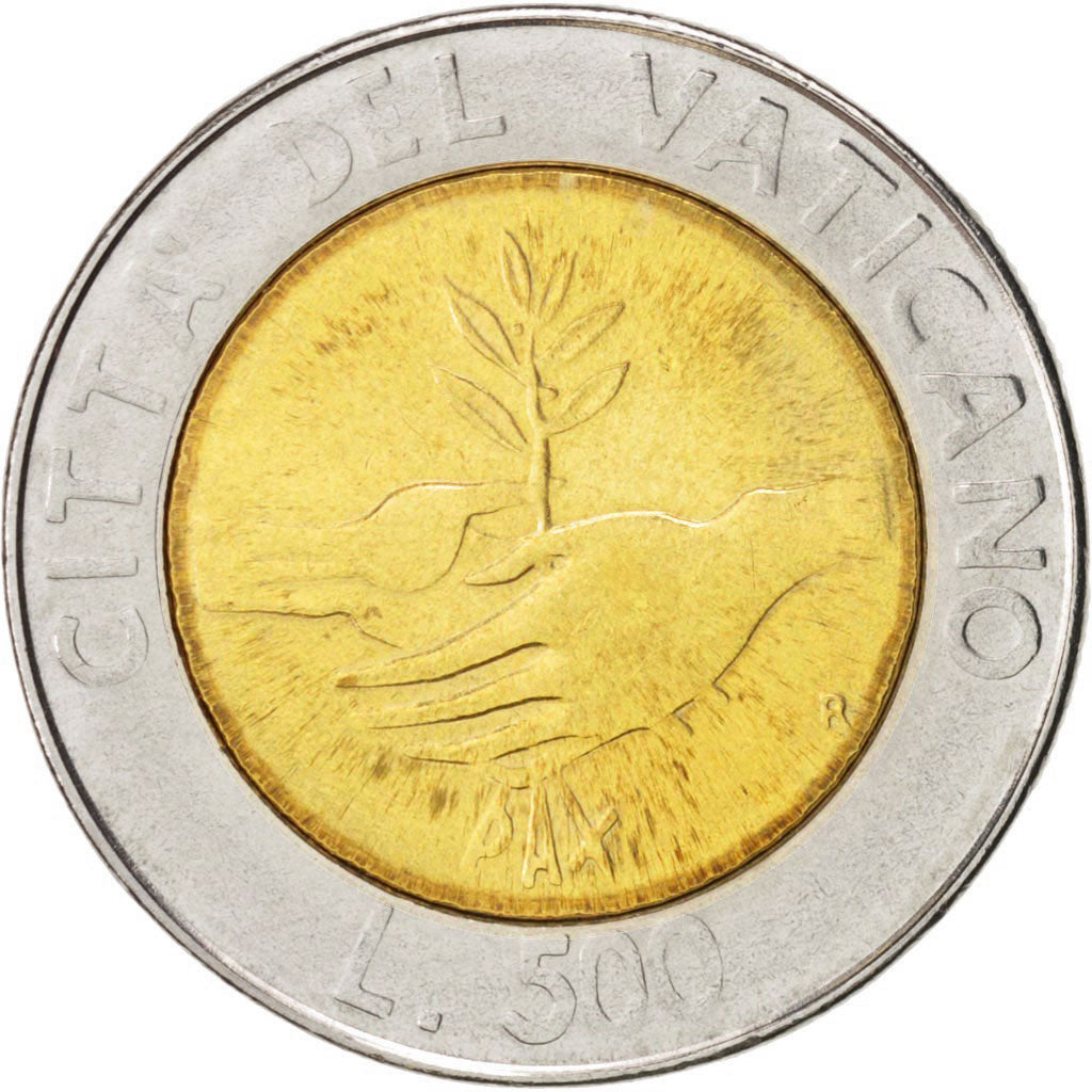Coin, VATICAN CITY, John Paul II, 500 Lire, 1984, MS(65-70), Bi-Metallic, KM:182