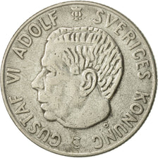 Coin, Sweden, Gustaf VI, Krona, 1958, EF(40-45), Silver, KM:826