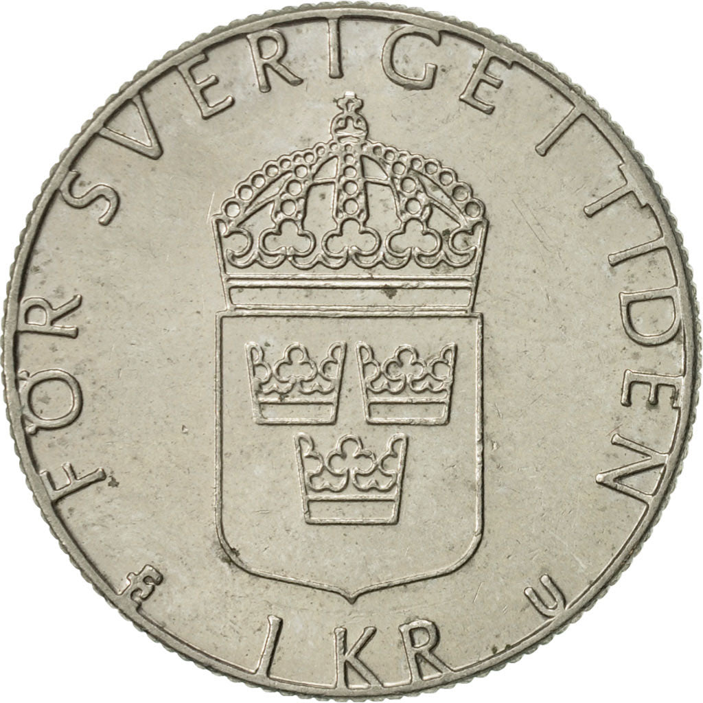 Moneta, Svezia, Carl XVI Gustaf, Krona, 1983, BB, Rame-nichel, KM:852a