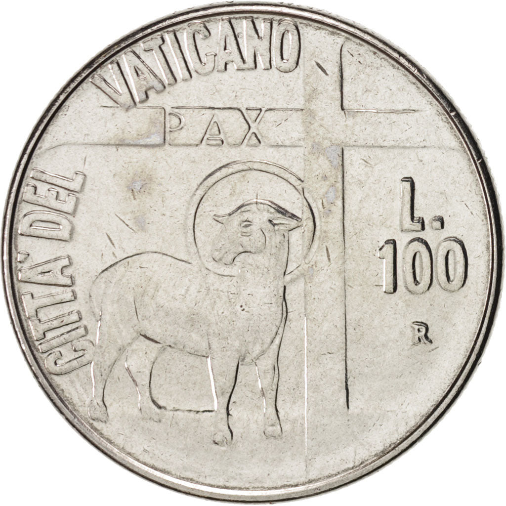 Moneta, CITTÀ DEL VATICANO, John Paul II, 100 Lire, 1984, FDC, Acciaio
