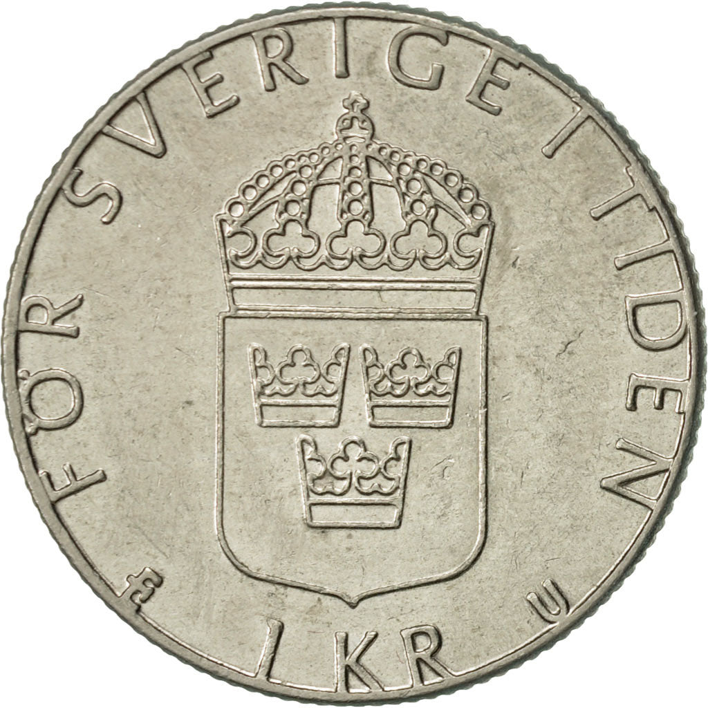 Coin, Sweden, Carl XVI Gustaf, Krona, 1981, AU(55-58), Copper-Nickel Clad