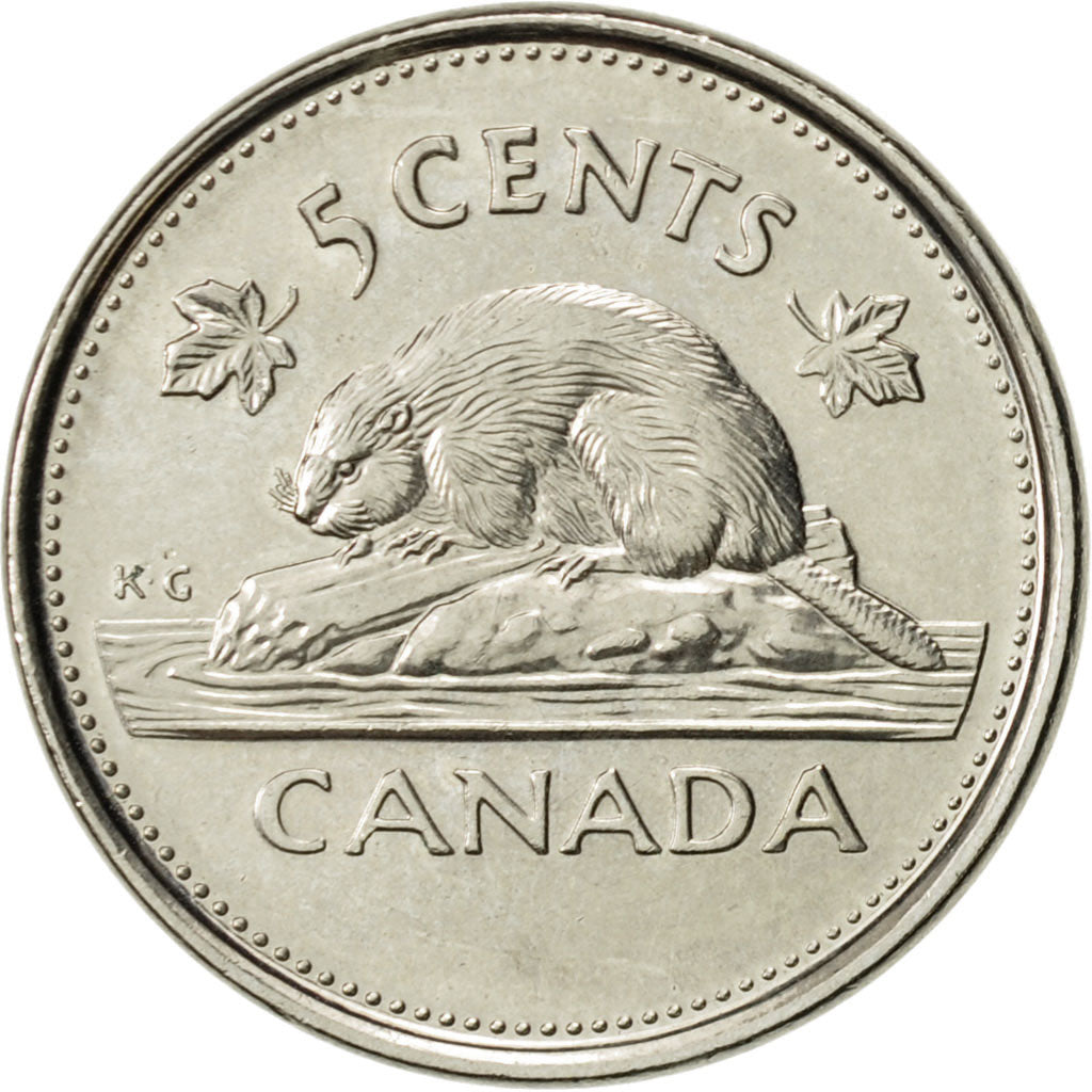 Coin, Canada, Elizabeth II, 5 Cents, 2002, Royal Canadian Mint, AU(50-53)