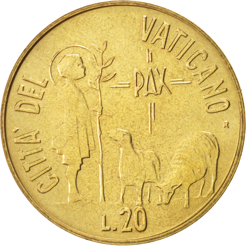 Münze, Vatikanstadt, John Paul II, 20 Lire, 1984, STGL, Aluminum-Bronze, KM:178