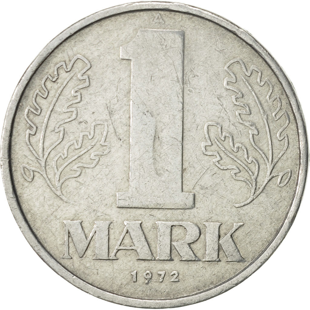 GERMAN-DEMOCRATIC REPUBLIC, Mark, 1972, Berlin, AU(50-53), Aluminum, KM:35.1