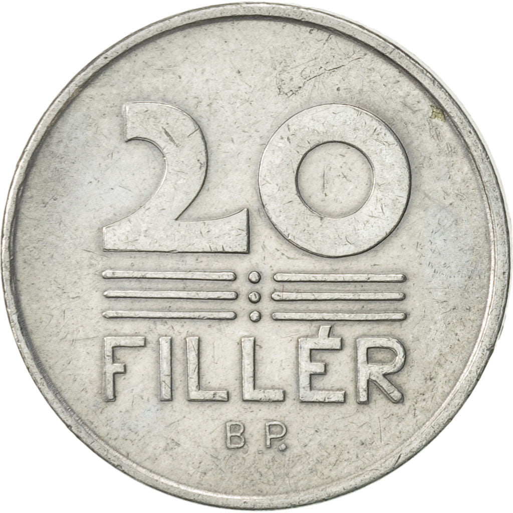 Coin, Hungary, 20 Fillér, 1966, Budapest, AU(55-58), Aluminum, KM:550