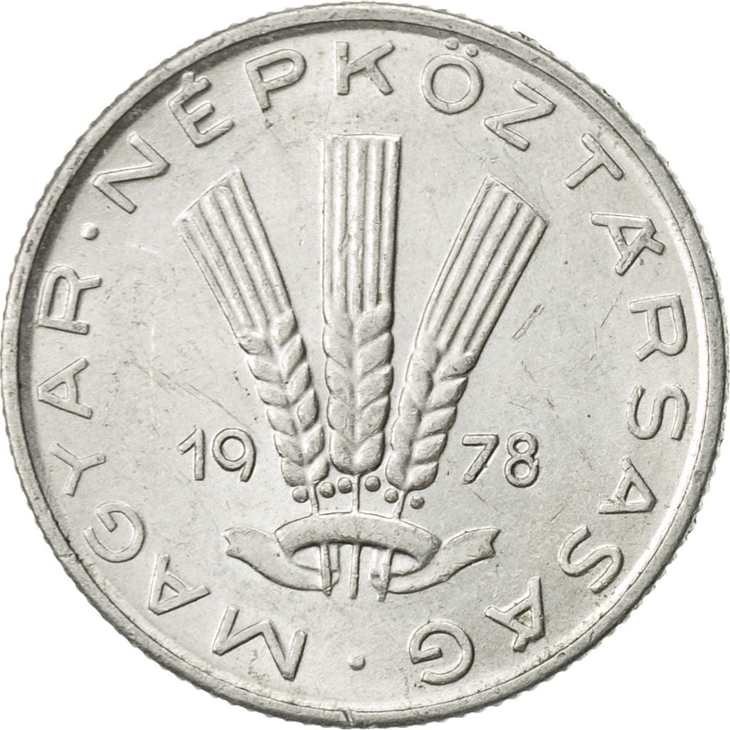 Coin, Hungary, 20 Fillér, 1978, Budapest, AU(55-58), Aluminum, KM:573