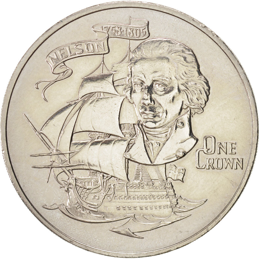 Coin, Gibraltar, Elizabeth II, Crown, 1980, British Royal Mint, MS(60-62)