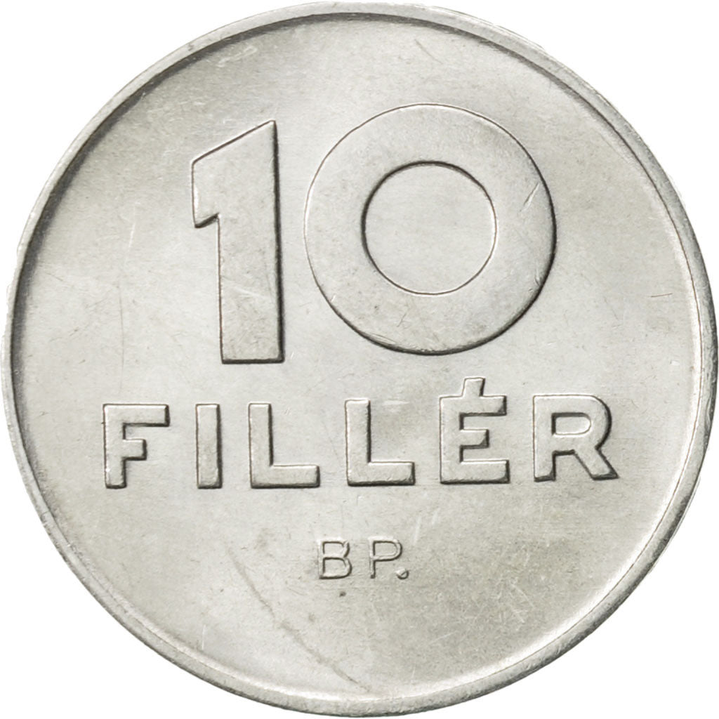 Monnaie, Hongrie, 10 Filler, 1977, Budapest, SUP, Aluminium, KM:572