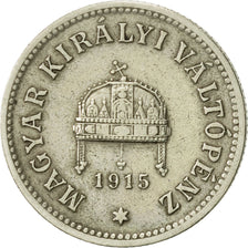 Hongrie, Franz Joseph I, 10 Filler, 1915, Kormoczbanya, TTB+