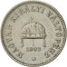 Moneta, Ungheria, Franz Joseph I, 10 Filler, 1893, Kormoczbanya, BB+, Nichel