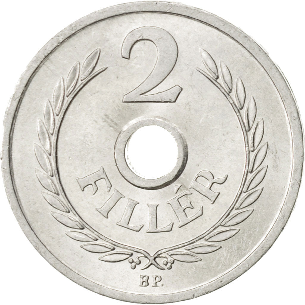 Münze, Ungarn, 2 Filler, 1973, Budapest, VZ, Aluminium, KM:546