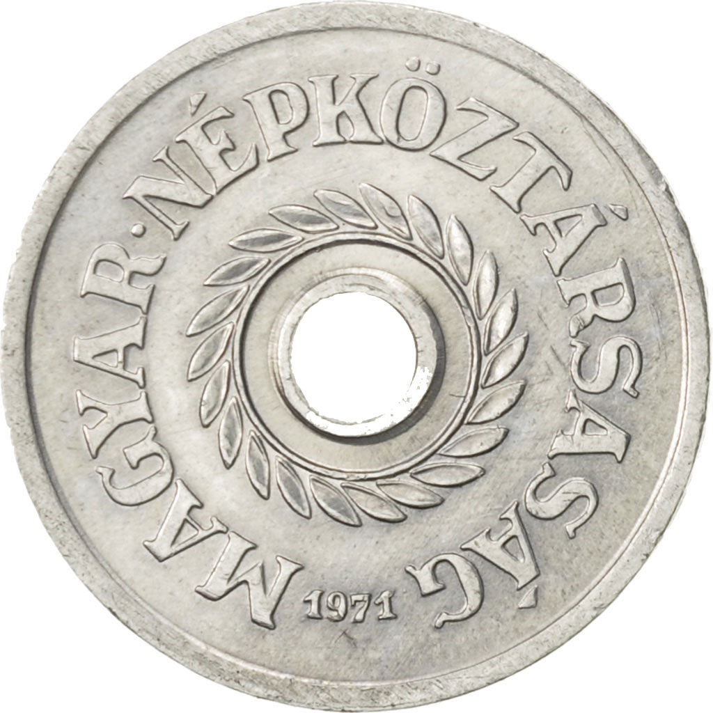 Coin, Hungary, 2 Filler, 1971, Budapest, AU(55-58), Aluminum, KM:546
