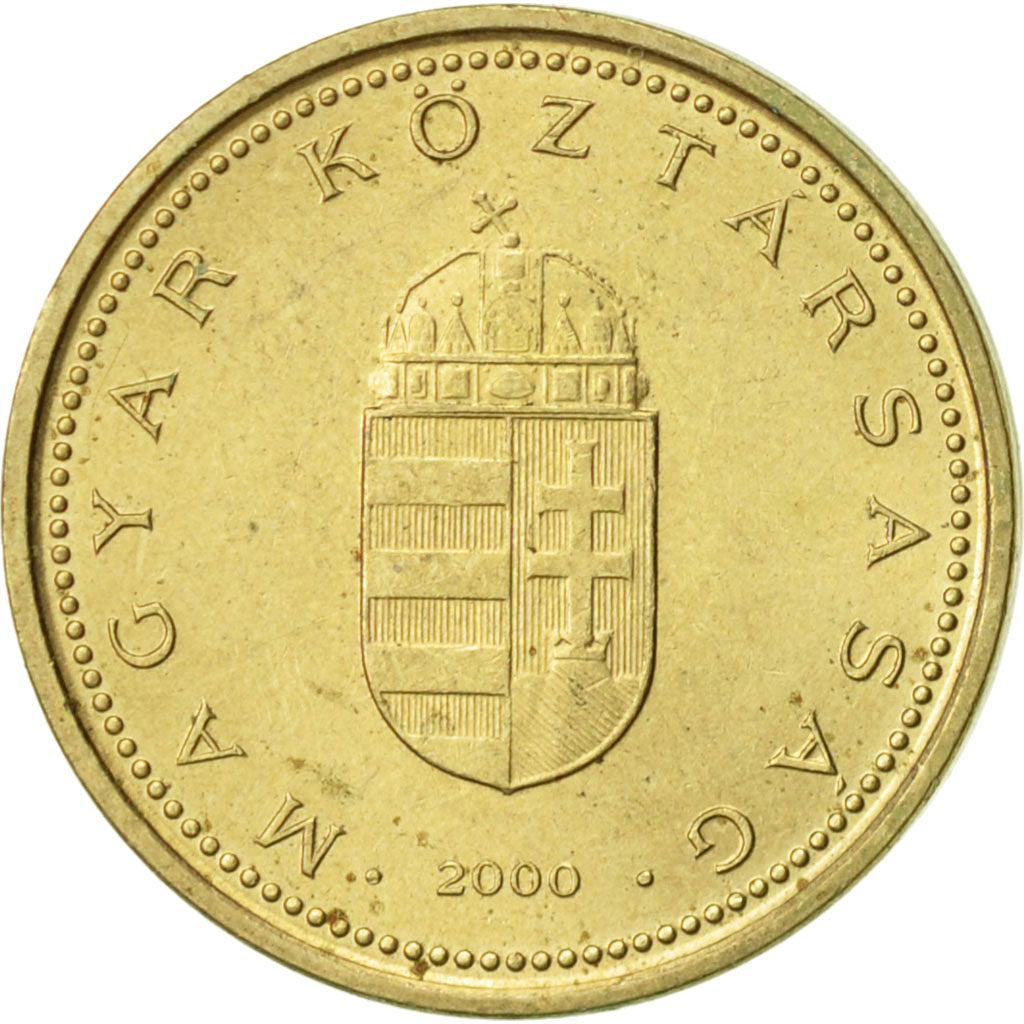 Coin, Hungary, Forint, 2000, Budapest, EF(40-45), Nickel-brass, KM:692