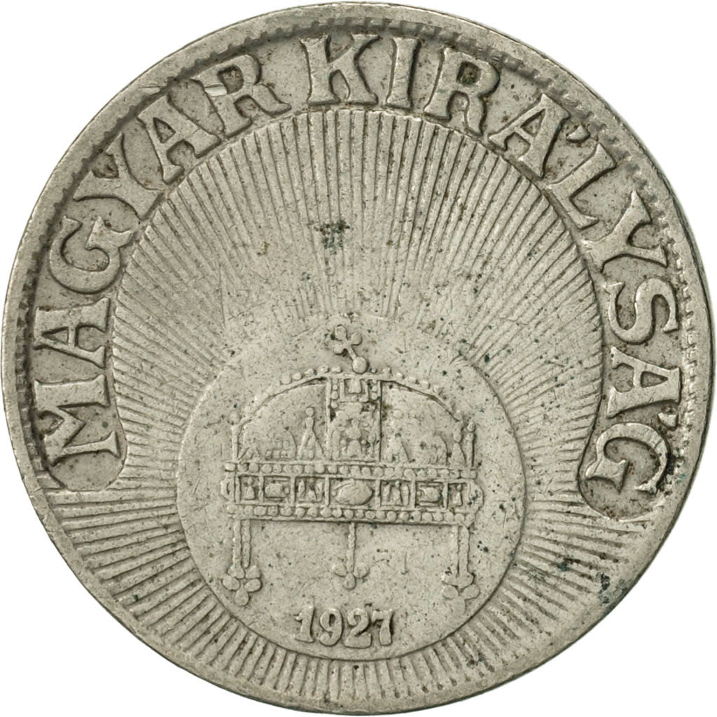 Coin, Hungary, 10 Filler, 1927, Budapest, EF(40-45), Copper-nickel, KM:507