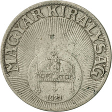 Moneta, Ungheria, 10 Filler, 1927, Budapest, BB, Rame-nichel, KM:507