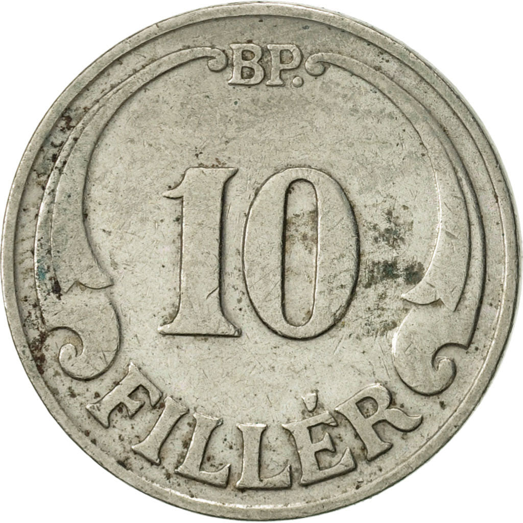 Coin, Hungary, 10 Filler, 1927, Budapest, EF(40-45), Copper-nickel, KM:507