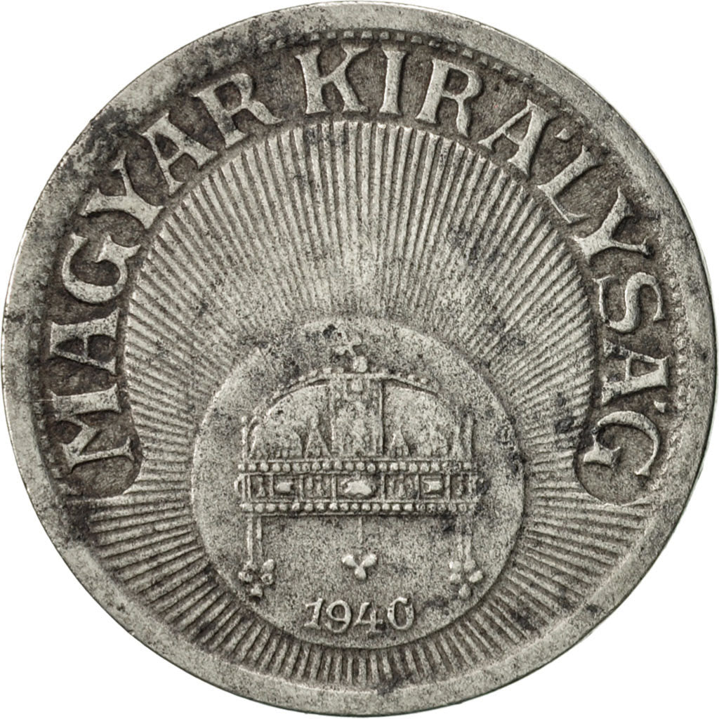 Hungary, 10 Filler, 1940, Budapest, EF(40-45), Copper-nickel, KM:507