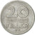Moneda, Hungría, 20 Fillér, 1968, Budapest, MBC+, Aluminio, KM:573