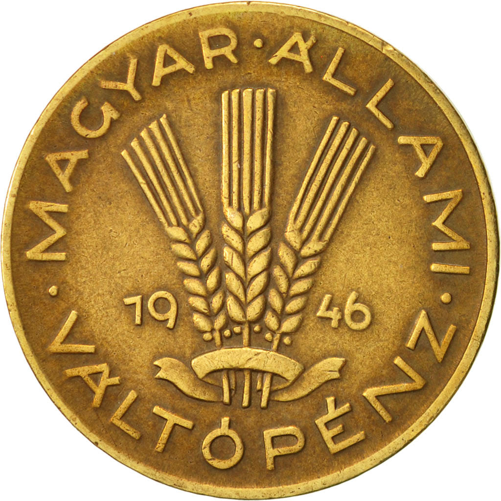Hungary, 20 Fillér, 1946, Budapest, AU(50-53), Aluminum-Bronze, KM:531