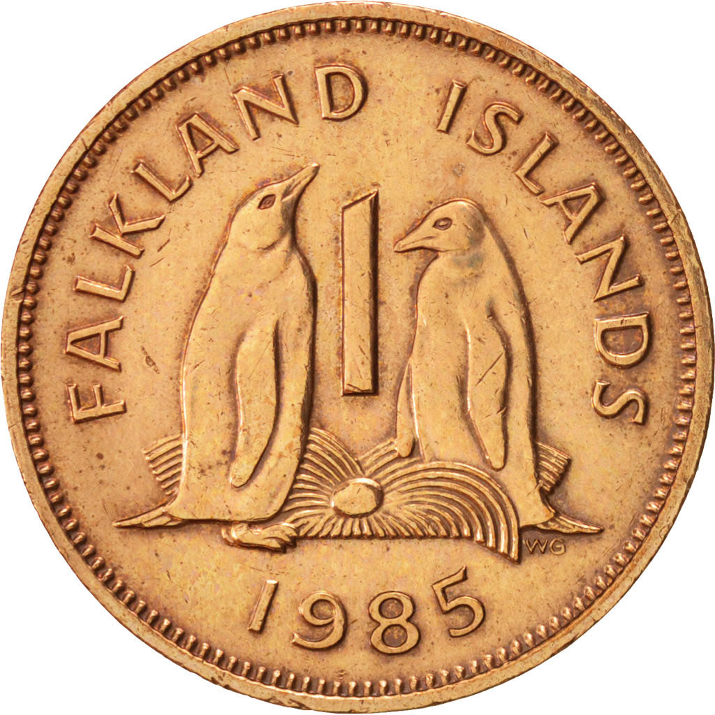 Isole Falkland, Elizabeth II, Penny, 1985, SPL-, Bronzo, KM:2