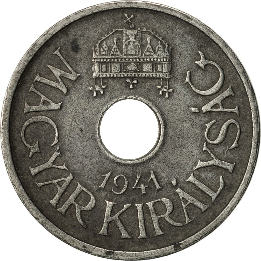 Hongrie, 20 Fillér, 1941, Budapest, TTB, Steel, KM:520