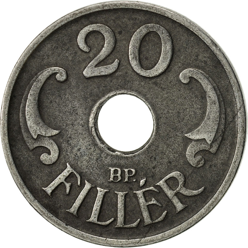 Hongrie, 20 Fillér, 1941, Budapest, TTB, Steel, KM:520