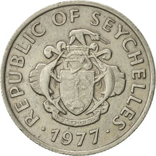 Moneta, Seychelles, 25 Cents, 1977, British Royal Mint, BB+, Rame-nichel, KM:33