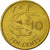 Moneta, Seychelles, 10 Cents, 1994, British Royal Mint, BB, Ottone, KM:48.2