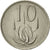 Coin, South Africa, 10 Cents, 1974, AU(50-53), Nickel, KM:85
