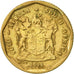 Munten, Zuid Afrika, 10 Cents, 1994, ZF+, Bronze Plated Steel, KM:135
