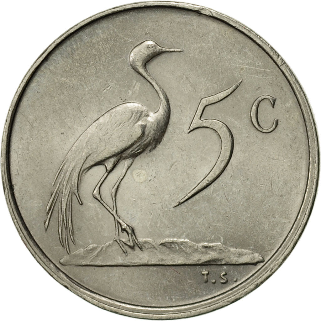 Coin, South Africa, 5 Cents, 1978, AU(55-58), Nickel, KM:84
