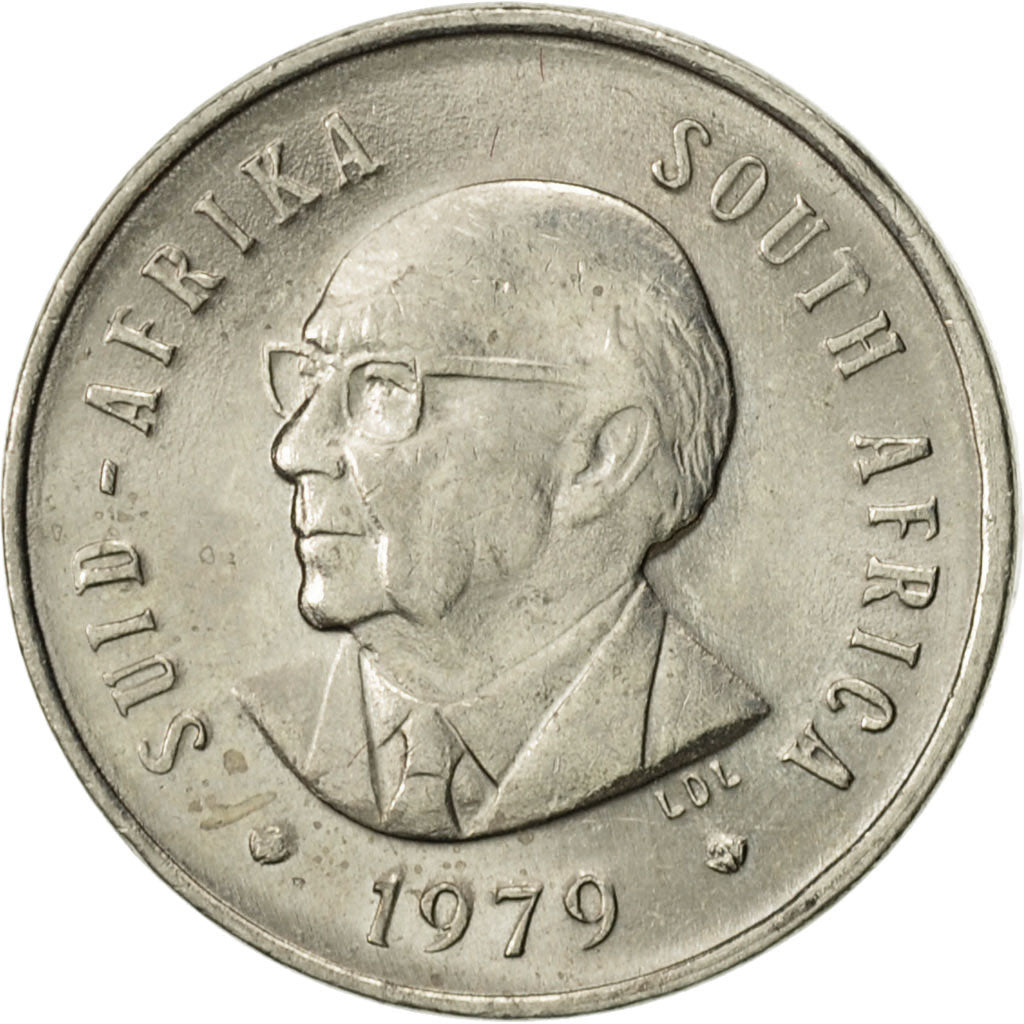Coin, South Africa, 5 Cents, 1979, AU(55-58), Nickel, KM:100