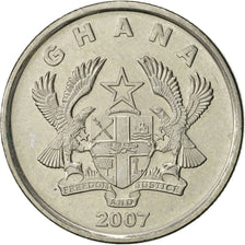 Ghana, 10 Pesewas, 2007, SPL-, Acciaio ricoperto in nichel, KM:39