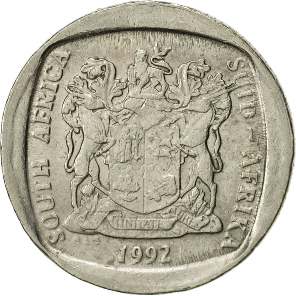 Coin, South Africa, Rand, 1992, AU(55-58), Nickel Plated Copper, KM:138