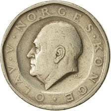 Coin, Norway, Olav V, 10 Kroner, 1983, EF(40-45), Nickel-brass, KM:427