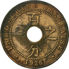 Monnaie, FRENCH INDO-CHINA, Cent, 1926, Paris, TB, Bronze, KM:12.1