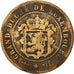 Lussemburgo, William III, 5 Centimes, 1854, Utrecht, MB, Bronzo, KM:22.1